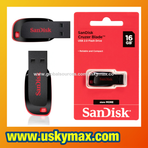 Sandisk usb flash drive 8gb 16gb 32gb 64gb cruzer blade 2.0 memory stick lot 