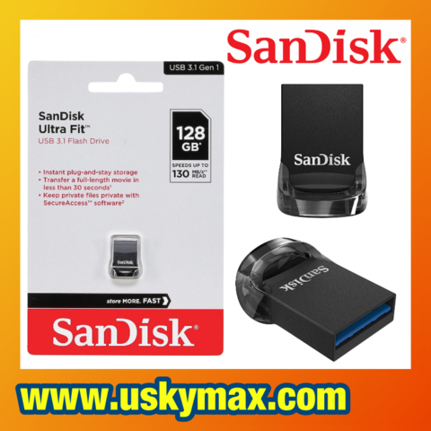 Sandisk 16GB 32GB 64GB 128GB 256GB Ultra Fit USB 3.1 Flash Drive lot SDCZ430 