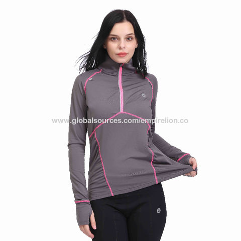 half zip workout jacket