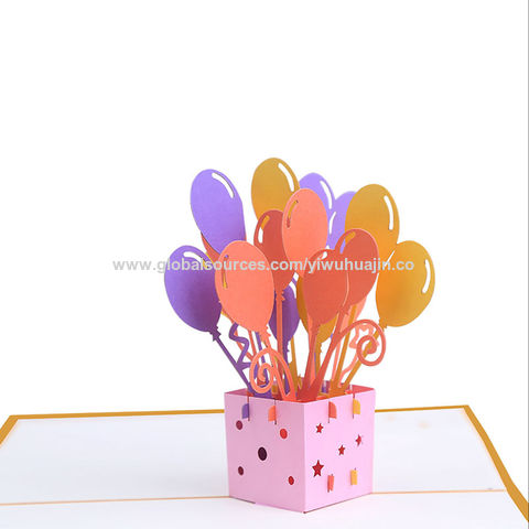 Happy Birthday Balloon Pop-up Card