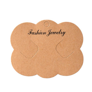 Buy Wholesale China Embossed Logo Paper Jewelry Cards Tag Display