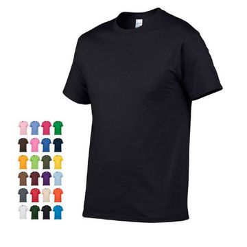 Buy Wholesale China New Men T Shirt Casual Short Sleeve O-neck 100% ...