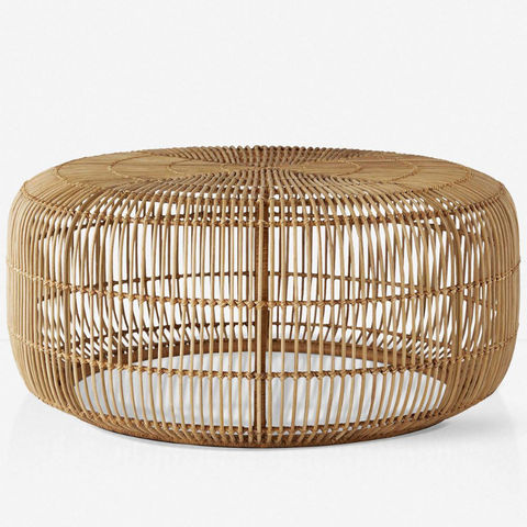 Nina rattan deals coffee table