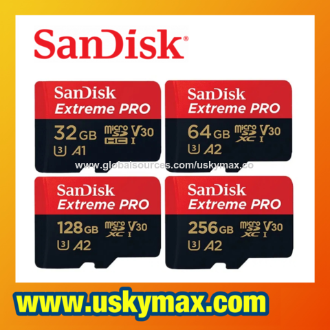Achetez en gros Offre à La Une Pour Carte Micro Sd Sandisk Extreme Pro 128  Go 64 Go 256 Go 400 Go 512 Go 1 To Sandisk Extreme Pro Hong Kong SAR