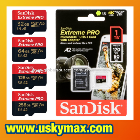 SanDisk-Carte Micro SD Extreme Pro, 128 Go, 64 Go, 32 Go, 512 Go