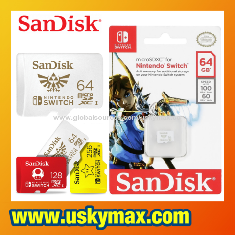 Buy Wholesale Hong Kong SAR Offer For Sandisk Nintendo Switch Micro Sd Card  Nintendo Switch Memory Card 64gb 128gb 256gb 512gb & Switch Micro Sd at USD  13