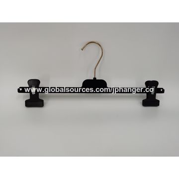 Special Velvet Flocking Pants Hanger with Plastic Clips Display Trousers -  China Hanger and Plastic Hanger price