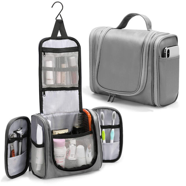 Neceser de Viaje Resistente al Agua para Hombres y Mujeres, Bolsa de Aseo para Cosméticos y Maquillaje, Ideal para Baño y Ducha for sale at factory direct price