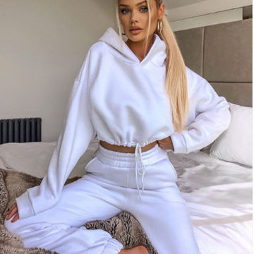 Ladies Piece Set Autumn Winter Long Sleeve Sweatsuit Casual