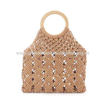 crochet bolsa with round handles