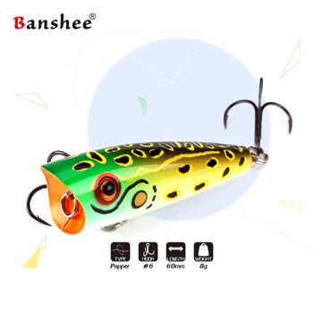 China Hot Quality Top Water Surface Fishing Lures Floating Artificial  Popper Wholesale Plastic Lures - Buy China Wholesale Hardmade Lure Bait,  Topwater Floating Fishing Lure $1.34