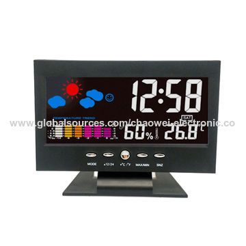 Buy Wholesale China Digital Clock Weather Clock With Alarm Functions ...