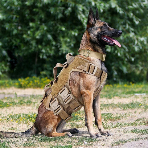 Tactical Dog Harness - Reflective Dog Vest - Army Dog Harness