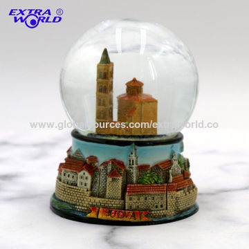 Wholesale Best Selling Zadar Resin Snow Globe Magnet Souvenirs, snow ...