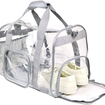 Transparent PVC Clear Travel Duffel Bag Women Men Travel Tote