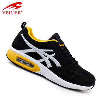 Zapatillas Cina pabrik grosir harga rendah kualitas tinggi kustom faux suede fashion sneakers sol udara for sale at factory direct price