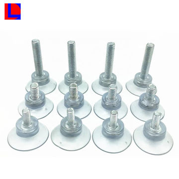 M 6 D 4.4 cm Strong Clear PVC Screw Suction Cup Hook With Cap Nut,6 Pack D 1.73
