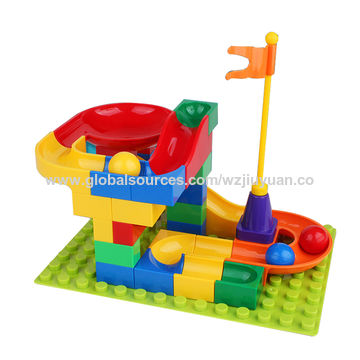 Customize colorful fun toys plastic rotation building blocks DIY ...