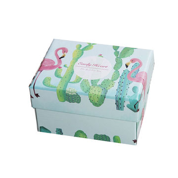 Customized Printed Gift Box Paper, Round Jewelry Box Packaging Canada
