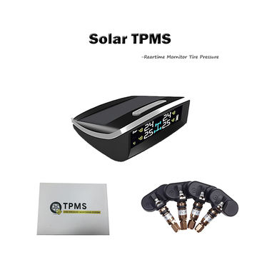 Tire Pressure Monitoring System - TPMS With Solar And USB Charger