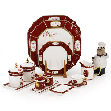Buy Wholesale China Fine Bone China Dinner Set,elegant Design,luxury  Dinnerware & Dinner Set at USD 80