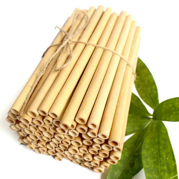 Bulk Bamboo Drinking Straws - Brush with Bamboo