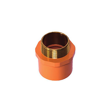 China CPVC Fire Fighting Pipe Joint Sleeve Copper External Thread on ...