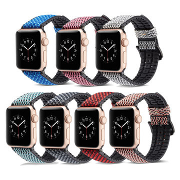 Silicone Leather Strap For Apple Watch Band 44mm 42mm 40mm 38mm Watchband  For iWatch 6/SE/5/4/3 Belt, apple watch band leather leather apple watch  band apple watch leather band - Buy China Silicone