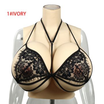 Realistic Silicone Breast Forms Transgender High-necked Style Big