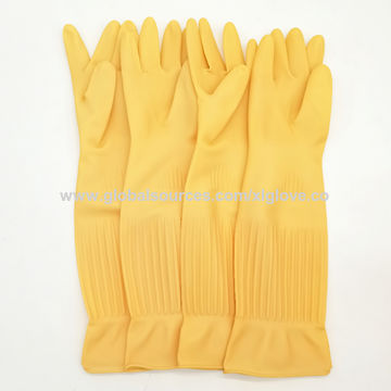Household Gloves 35 cm Long Rubber Gloves Household Rubber Gloves #168 