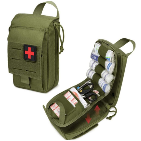 Details about   MOLLE Clip Tactical First Aid Case Carrier Pouch Storage Bag Medical Rescue 