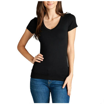 wholesale v neck women's t shirts