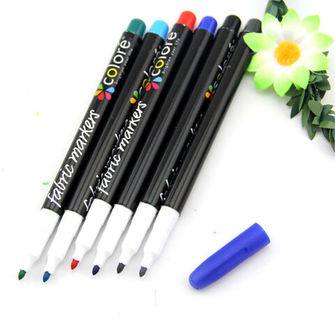 Fabric Markers Permanent for Clothes Washable: 24 Colors Fabric