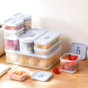Best Sale 2 Size Airtight Food Containers Plastic Organizer Food  Storage Boxes Bins Lid Storage Container Four in One Set - China Storage  Box and Food Container Set price