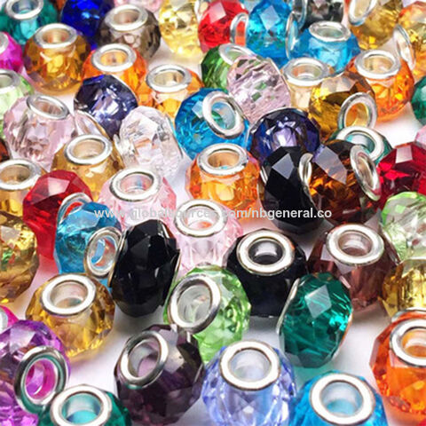 Making Large Hole Beads Glass Beads Spacer Bulk Beads European Lampwork  Bead 