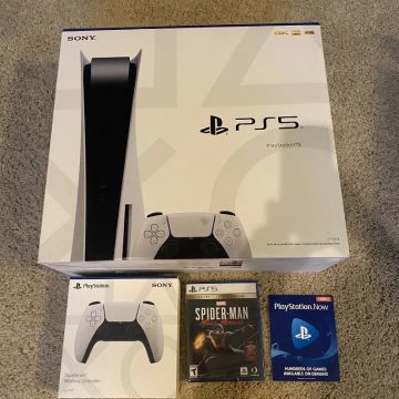 Sony PlayStation 5 PS5 Console Disc ✅ SHIPS TODAY ✅ FREE GAME BUNDLE  NEW/SEALED