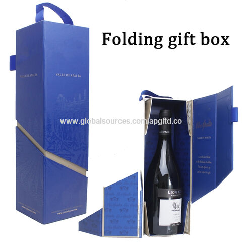 Luxury Custom Folding Wine Gift Box ,printed Cardboard Box - Expore ...