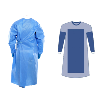 Isolation Gown - Disposable CPE isolation gown AAMI level 1 standard