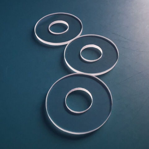 Optisches Quarzglas Corning 7980 0F mit Loch, Fenster/Linse