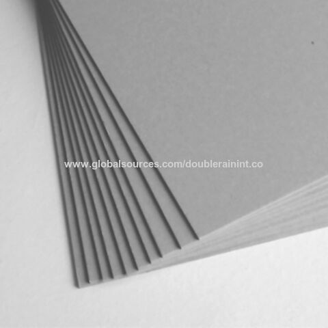 Recycled Pulp Grey Chipboard Sheets Strong Stiffness 1.5mm Grey Paper