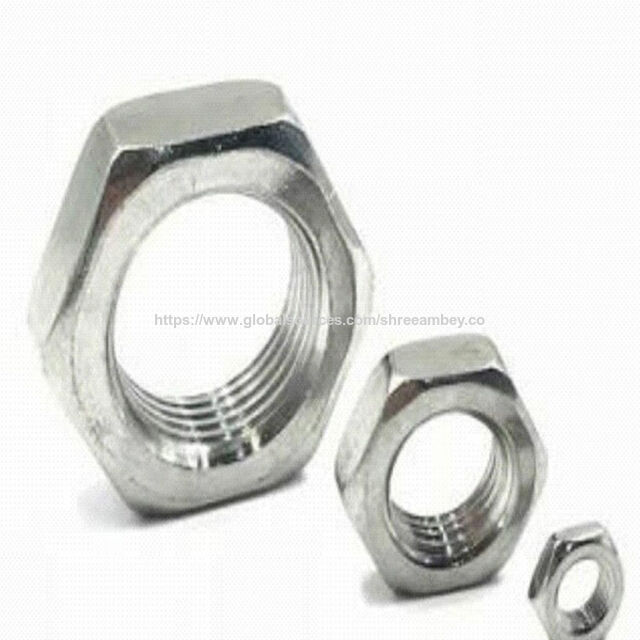 Sicherungsmuttern, naturfarben (roh), Auto-Schwarz, Weiß verzinkt, Gelb verzinkt, Feuerverzinkt, Zinkschicht. for sale at factory direct price