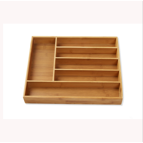 Botes de bambú de almacenamiento multi-compartimento, caja de almacenamiento de vajilla de cocina, aceptar personalizado for sale at factory direct price
