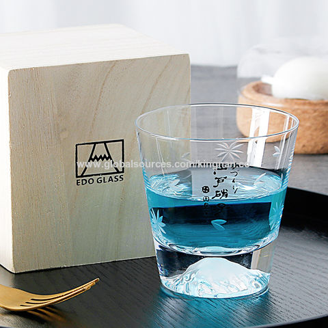 350ml Handblown Square Shaped Drinking Glasses juice glass hot