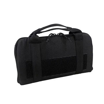 Tactical Black Soft Padded Pistol Case Rug Pouch Bag Hand Gun Storage Case 