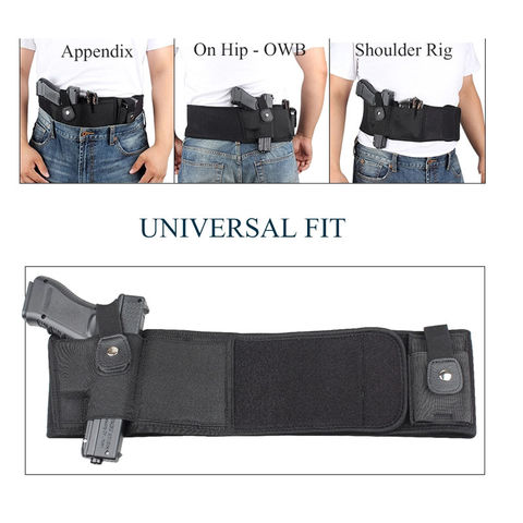 Dropship Convenient Belly Band Holster For Men And Women - Fits