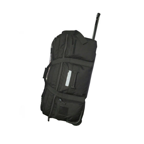 Brown Custom Rolling Duffle Bag with Wheels Waterproof Wheeled Travel Duffel  Luggage with Roller