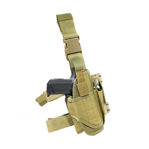 Tactical Military Nylon Hunting Molle Pistol Gun Drop Leg Thigh Holster Pouch 