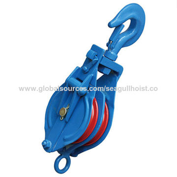 4 Ton YB Snatch Block Single Sheave Wire Rope Hoist 8 Pulley Rigging Shackle 