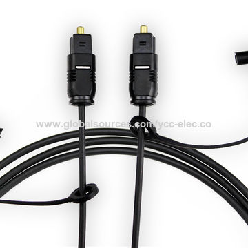 Cable Length: 10m, Color: Black Computer Cables Digital Audio Optical Optic Fiber Cable Toslink SPDIF Cord Gold Plated 