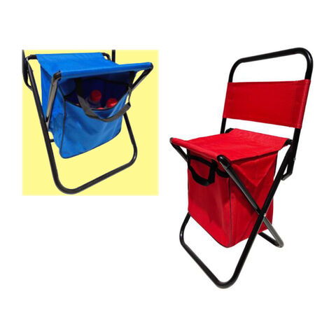 Outdoor Folding Chair With Storage Bag Breathable Wear-resistant  Tear-resistant Fishing Chair With Pillow